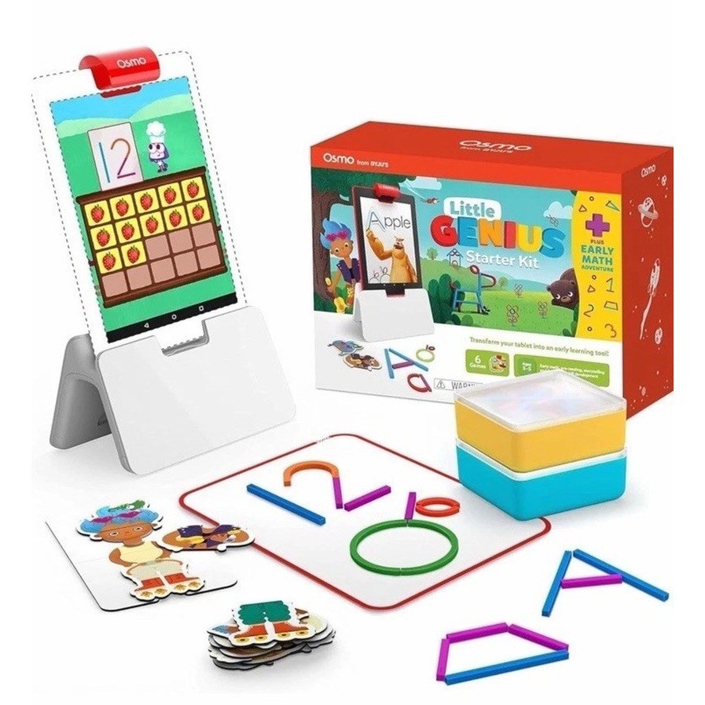 New Osmo Little Genius Starter Kit for Fire + Math + 6 Games Home School Easter